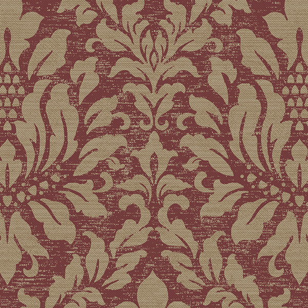 Red Fresh Damask SD36139 Wallpaper