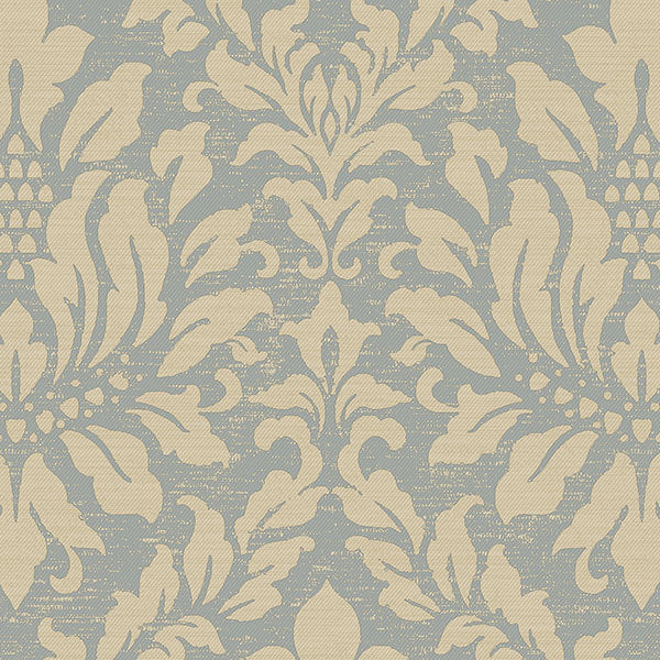 Blue Gold Fresh Damask SD36141 Wallpaper