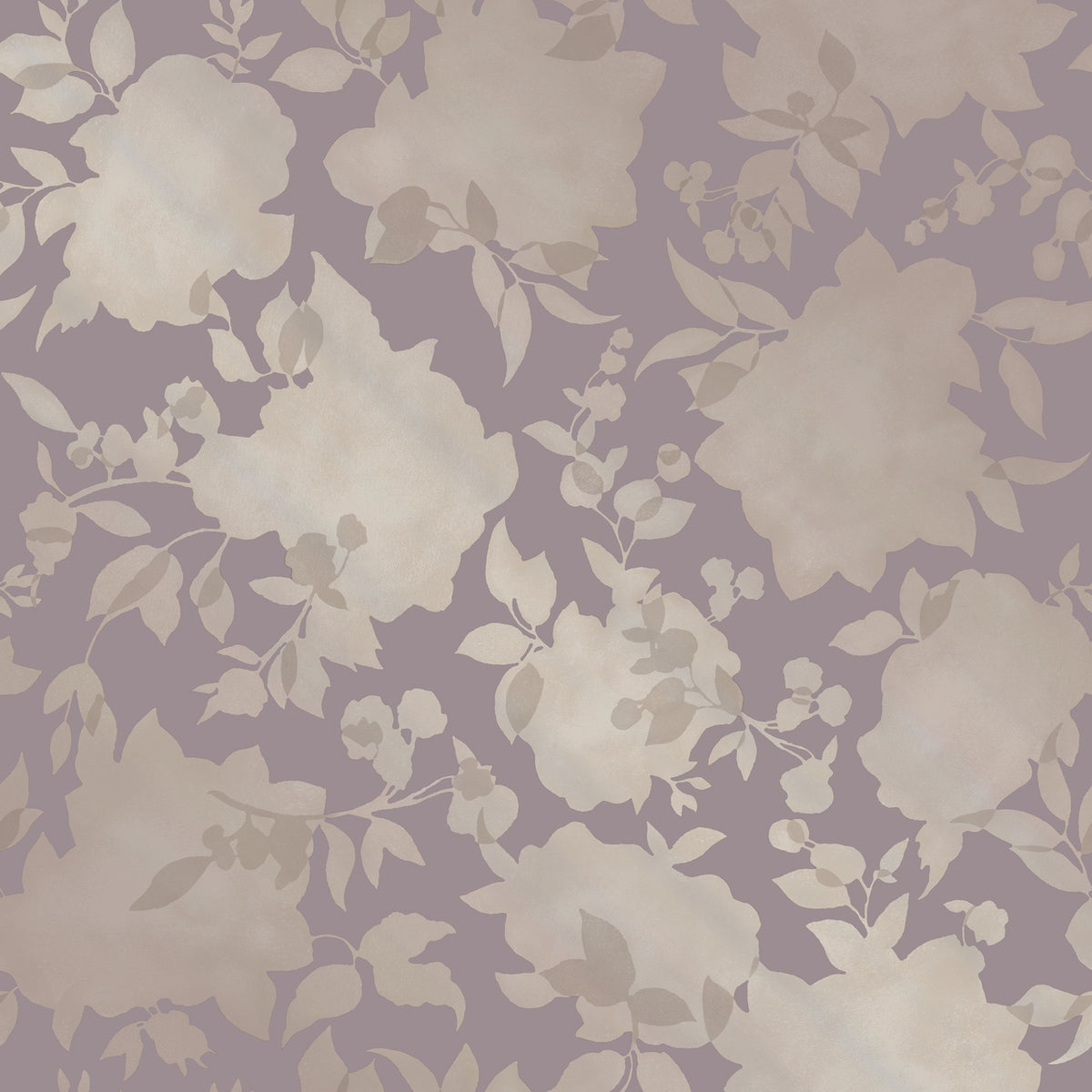 Silhouette Dusted Lavender Self-Adhesive SI513 Wallpaper