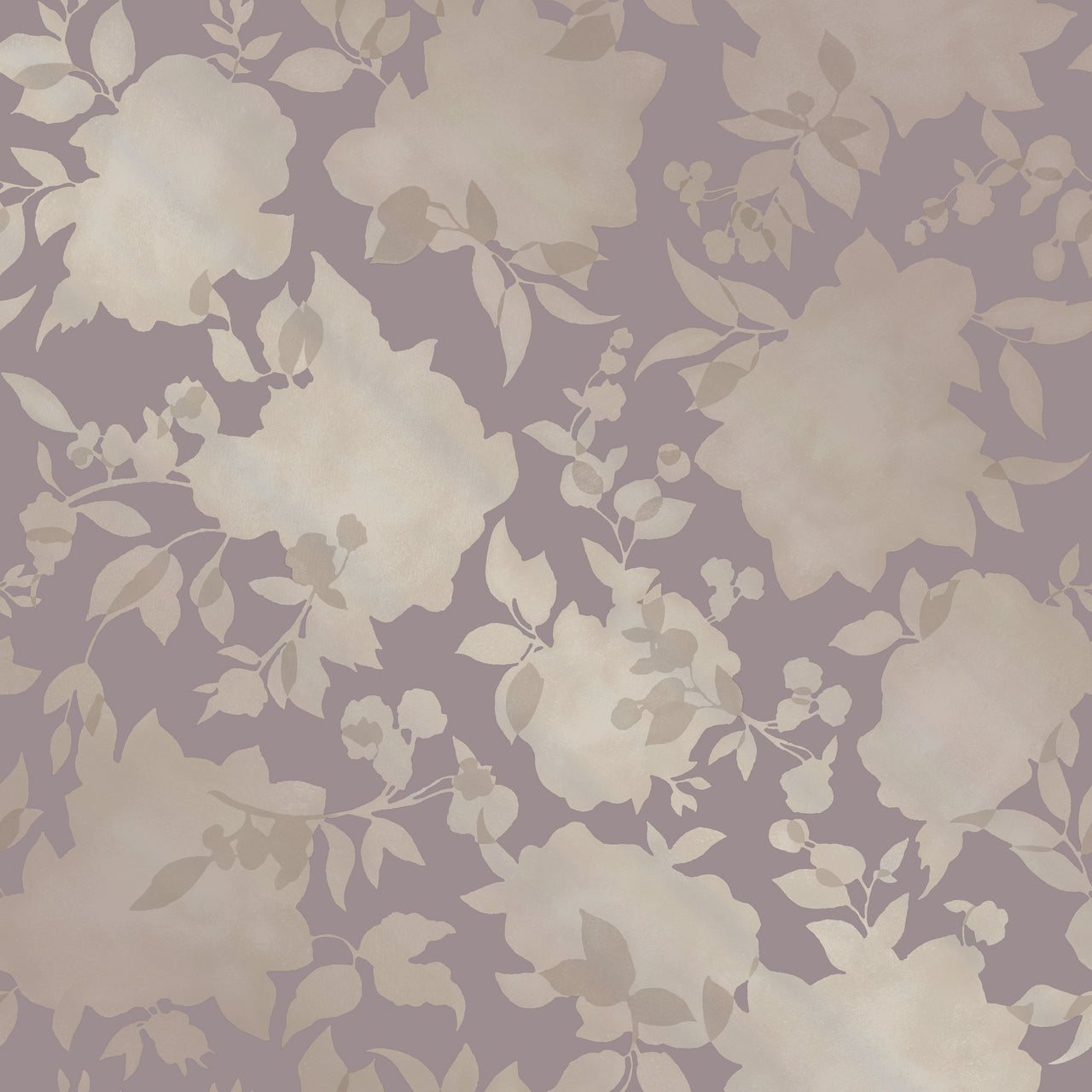 Silhouette Dusted Lavender Self-Adhesive SI513 Wallpaper
