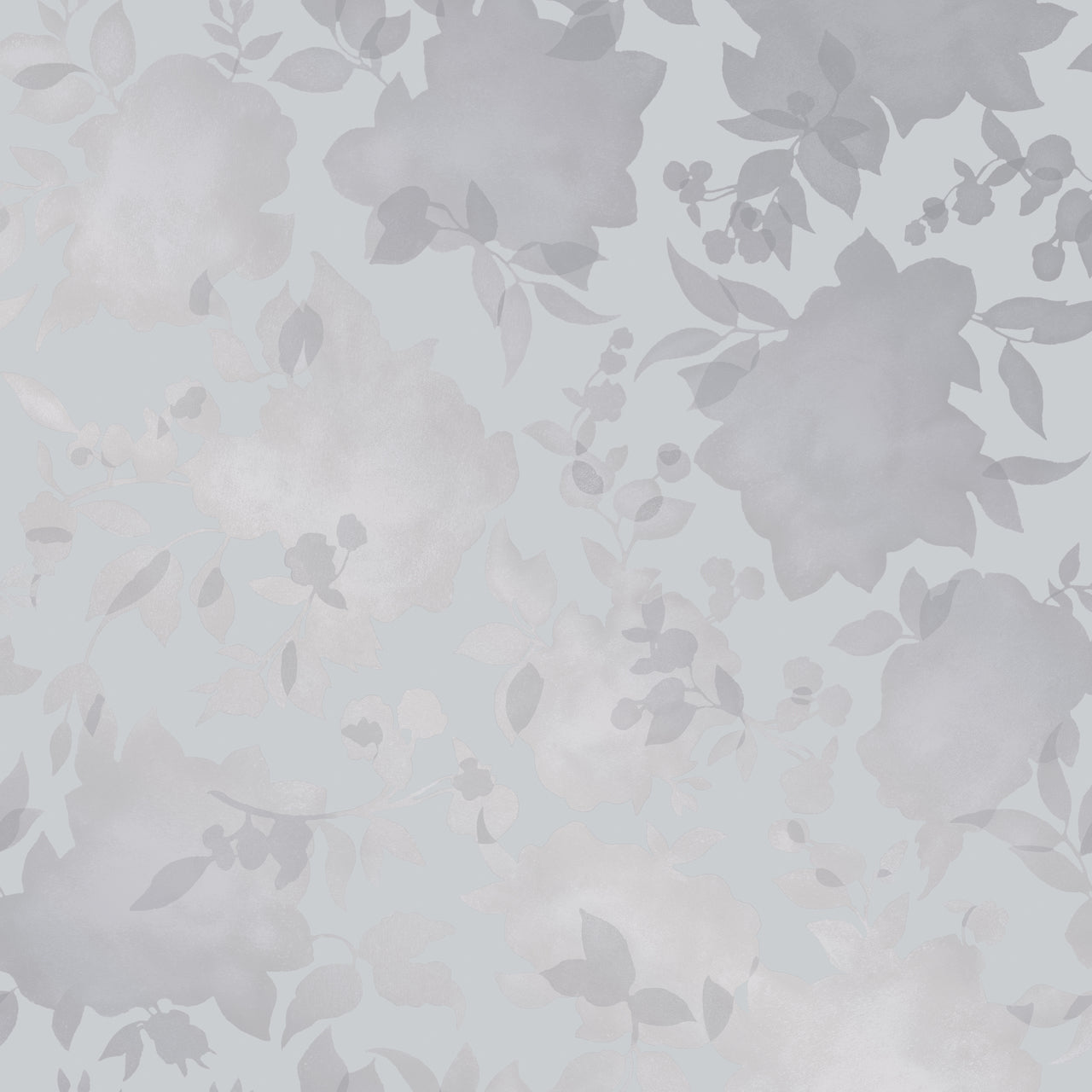 Silhouette Metallic Silver Self-Adhesive SI514 Wallpaper