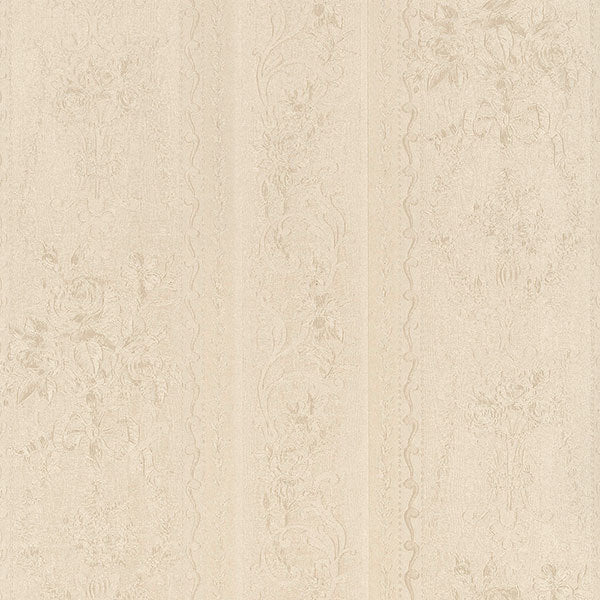 Peach Floral Striped SK34717 Wallpaper