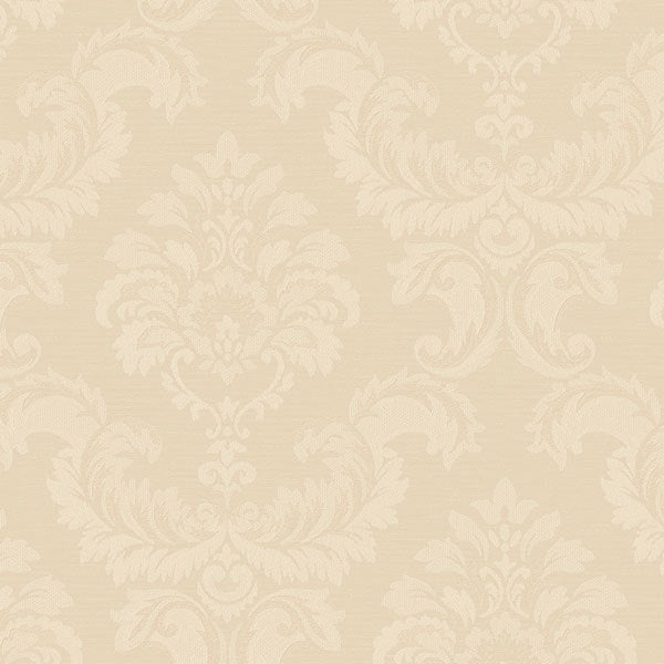 Tan Silk Damask SK34719 Wallpaper