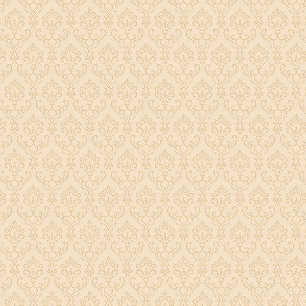 Peach Small Damask SK34721 Wallpaper
