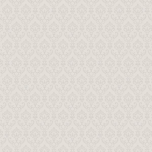Taupe Small Damask SK34732 Wallpaper