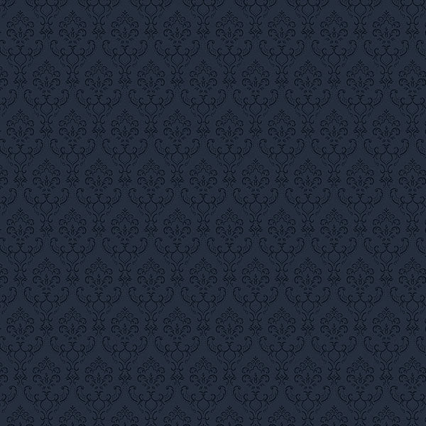 Navy Blue Small Damask SK34736 Wallpaper
