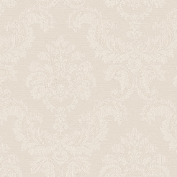 Off White Silk Damask SK34763 Wallpaper