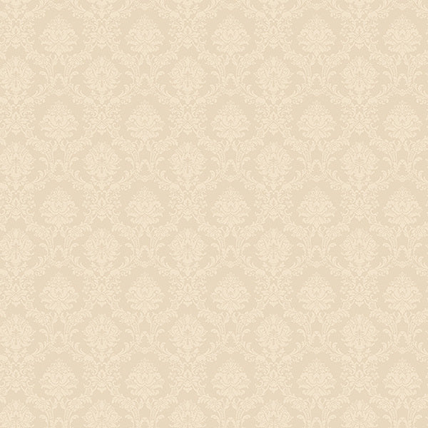 Cream Mini Sandra Damask SL27563 Wallpaper
