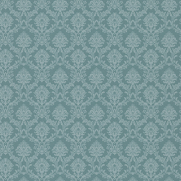 Turquoise Mini Sandra Damask SL27570 Wallpaper