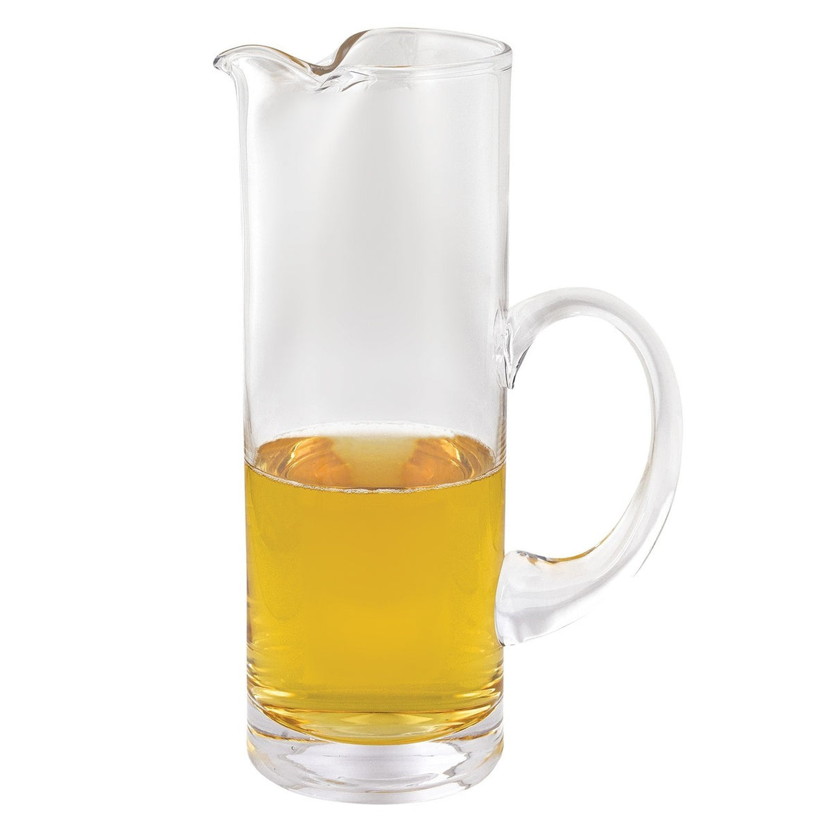 Stoli Mouth Blown Crystal Cylinder Pitcher
