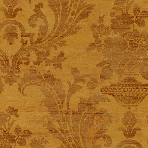 Golden Large Vintage Damask SM30355 Wallpaper