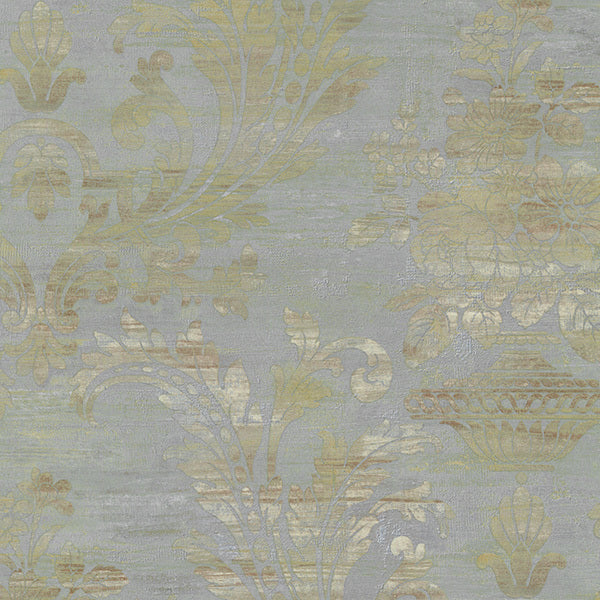 Blue Vintage Damask SM30358 Wallpaper