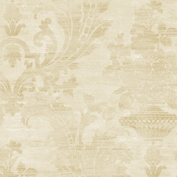 Beige Vintage Damask SM30359 Wallpaper