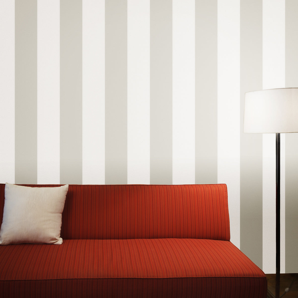 Stripe Taupe Self-Adhesive ST060 Wallpaper