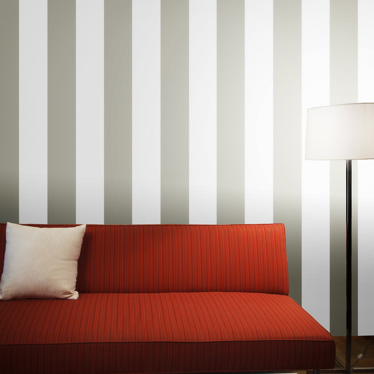 Stripe Dove Grey Self-Adhesive ST064 Wallpaper