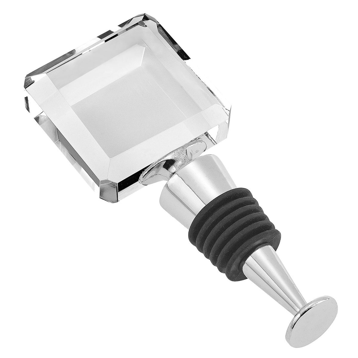 Square Crystal Wine Stopper