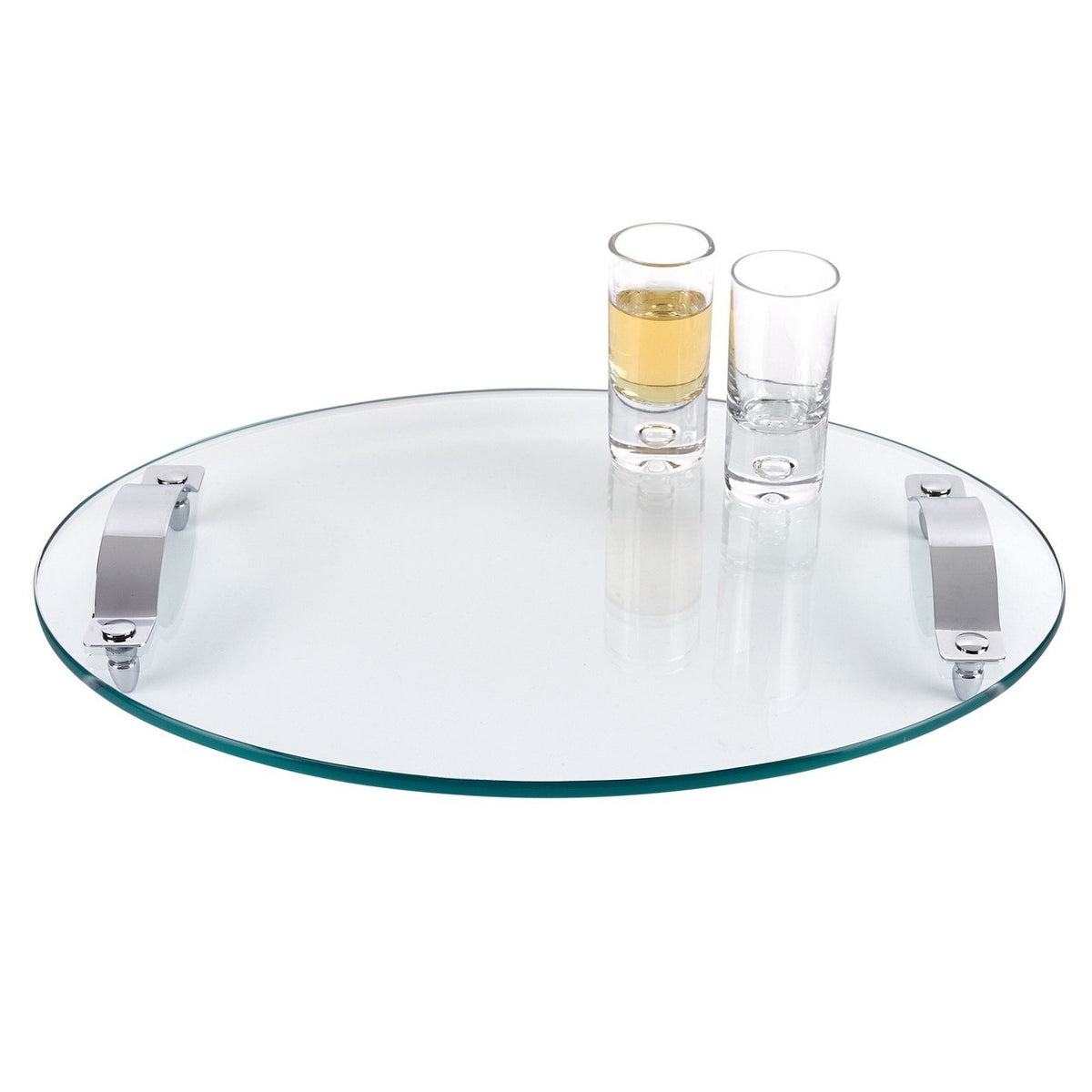 Contempo Oval Thick Glass Serving Tray