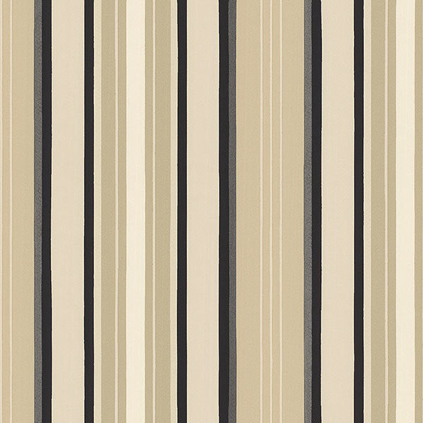 Black Tan Tim Stripe TS28106 Wallpaper