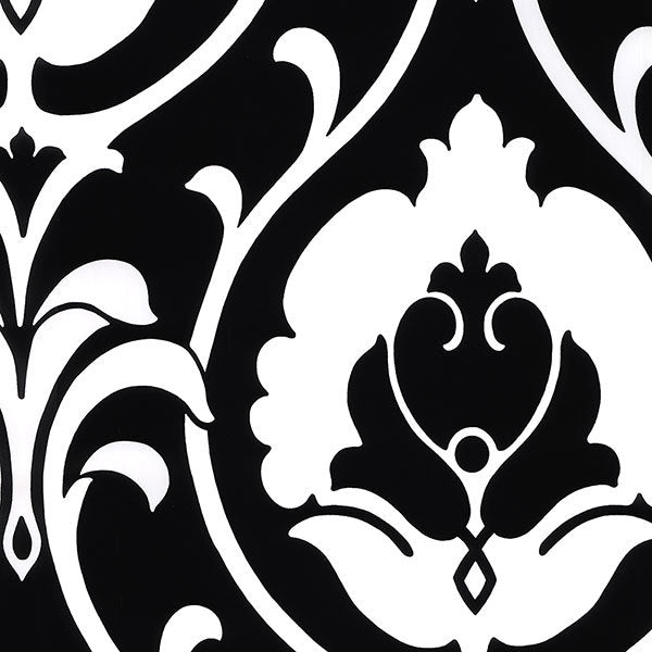 Black White Bold Damask TU27102 Wallpaper