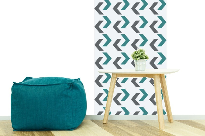 Teal Arrows Wallpaper Panel