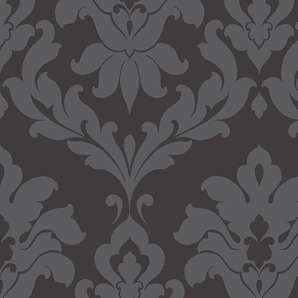 Black Bold Damask VG26227P Wallpaper