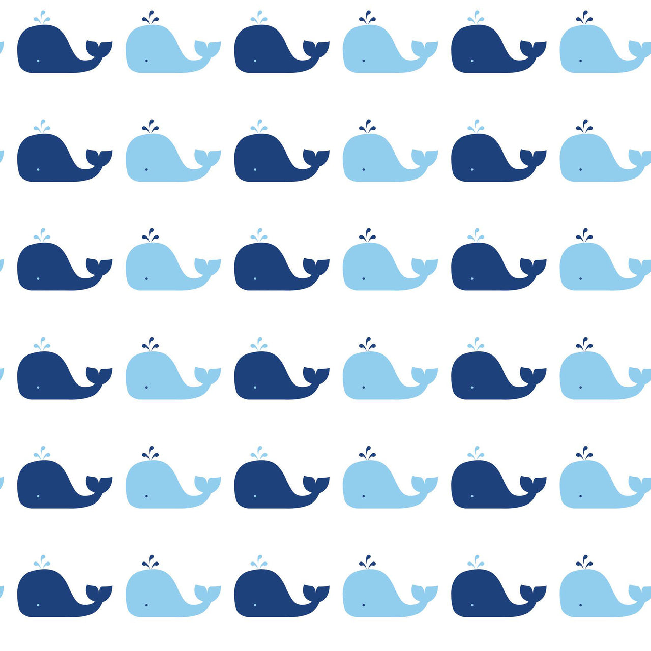 Whale Blue Self-Adhesive WH700 Wallpaper