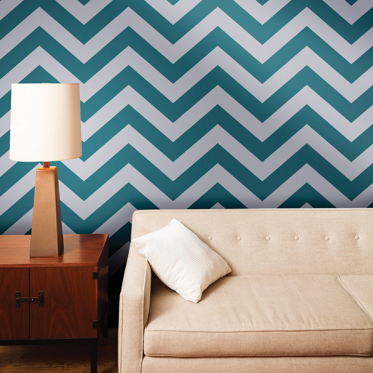 Teal ZE045 Zee Self-Adhesive Wallpaper