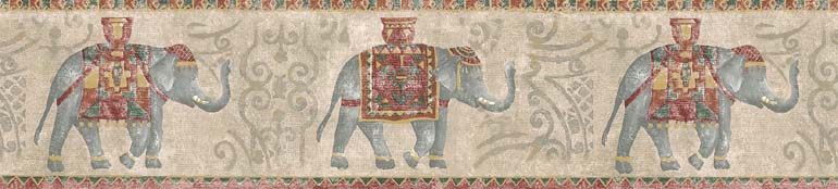 Elephants  AR75374 Wallpaper Border