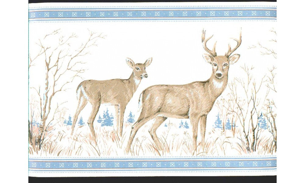 Deers b3002we WE3002B Wallpaper Border