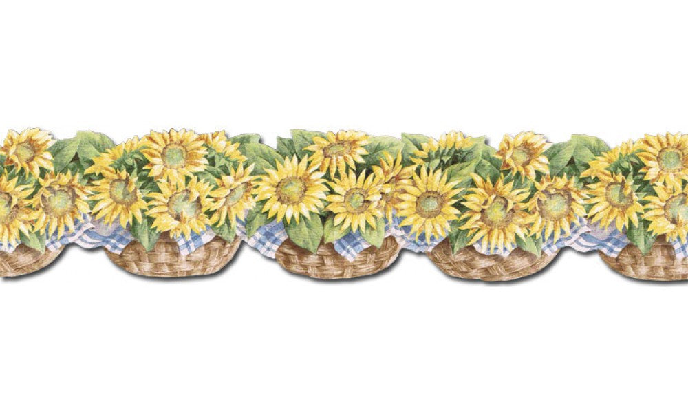 Sunflowers CJ80031DB Wallpaper Border
