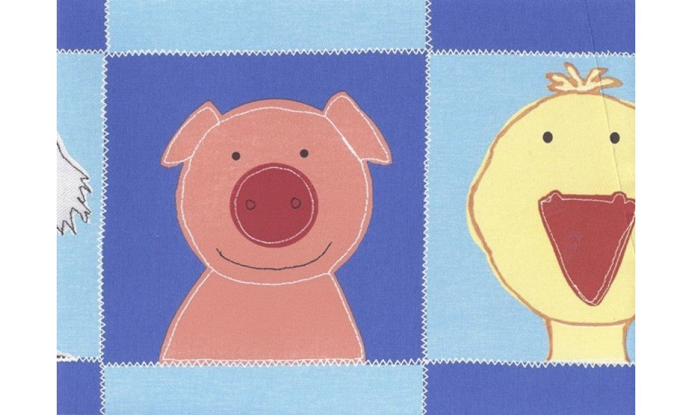 Blue Animals Kids GU79238 Wallpaper Border