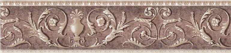 Leaf Leaves Scroll FX73840B Wallpaper Border