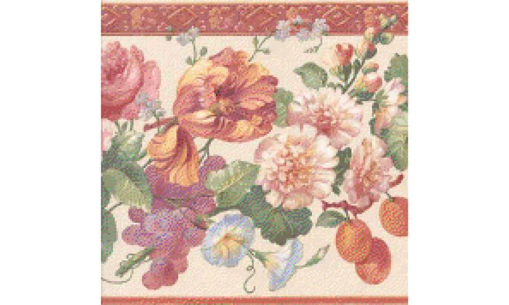 Beige Floral 51306000 Wallpaper Border