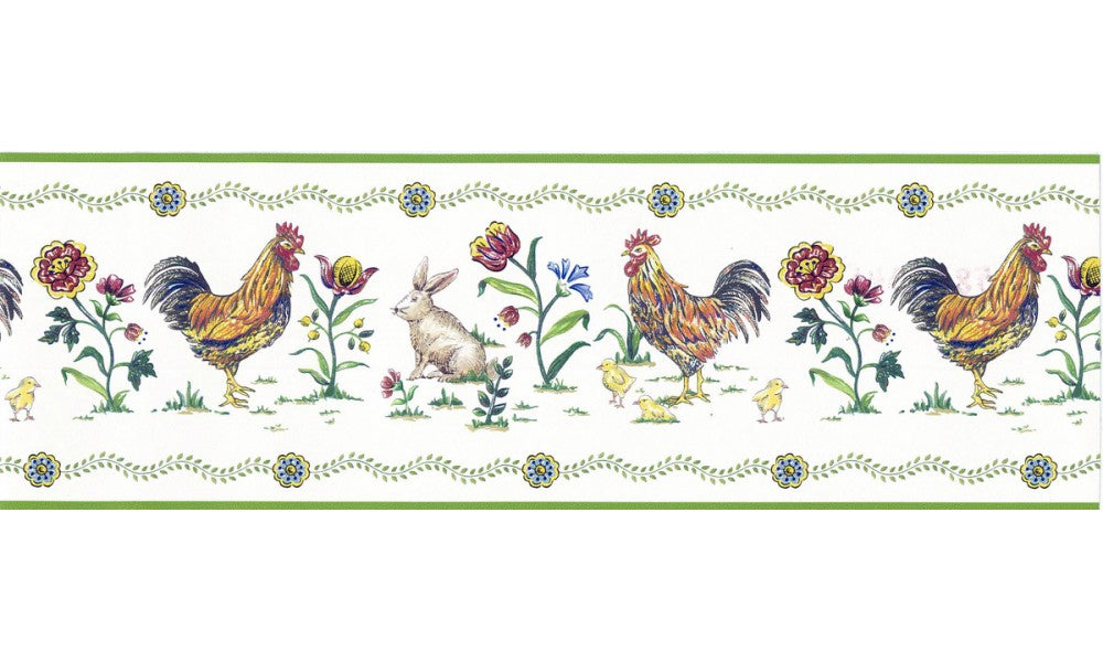 Roosters 5808345 Wallpaper Border