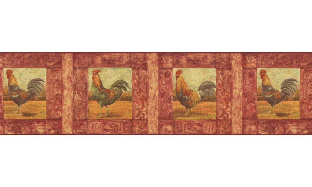 Roosters WD76841 Wallpaper Border