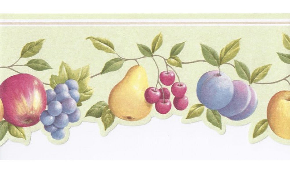 Light Green Fruits CO77190 Wallpaper Border