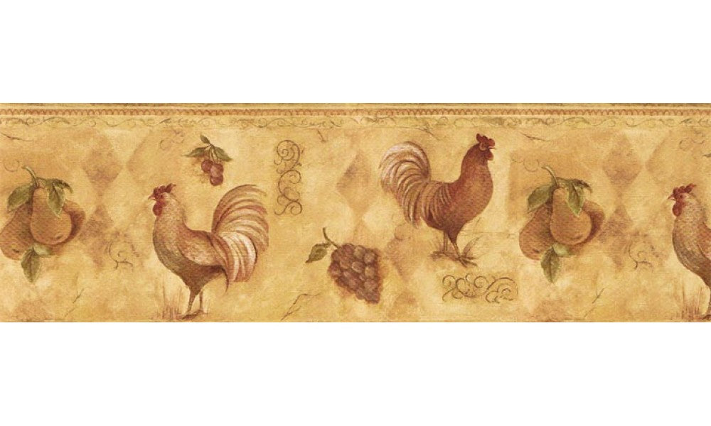 Roosters TK78253 Wallpaper Border
