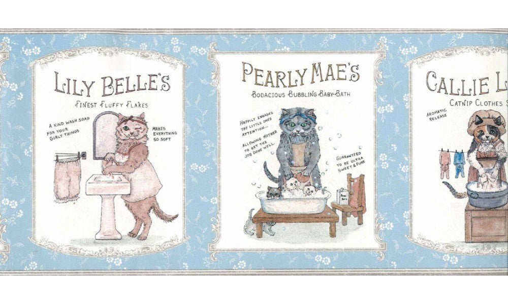Kids Rhymes Blue KBE12601 Wallpaper Border