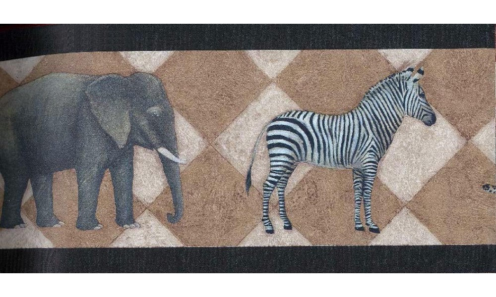 Black Safari BG3364 Wallpaper Border