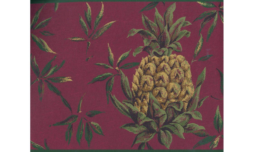 Yellow Pinapple LH2055 Wallpaper Border