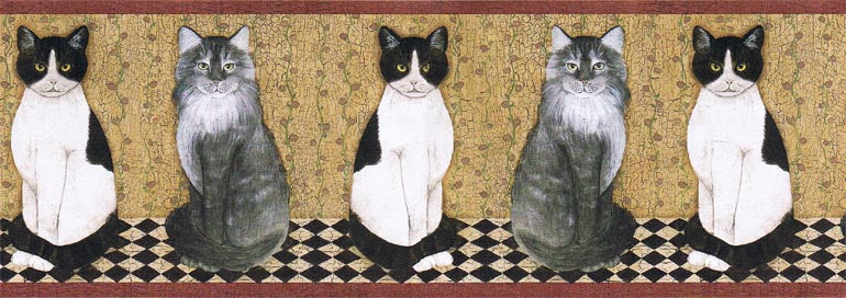 Cats  AFR7103 Wallpaper Border