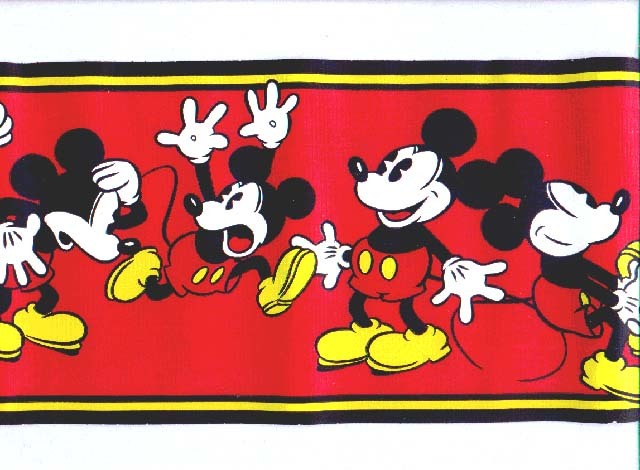 Mickey Mouse Disney  WFP4197 Wallpaper Border