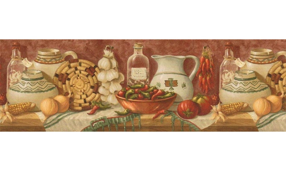 Kitchen EL49010B Wallpaper Border