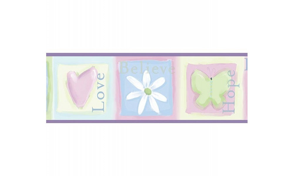 Purple Dove Dreams FF3114 Wallpaper Border