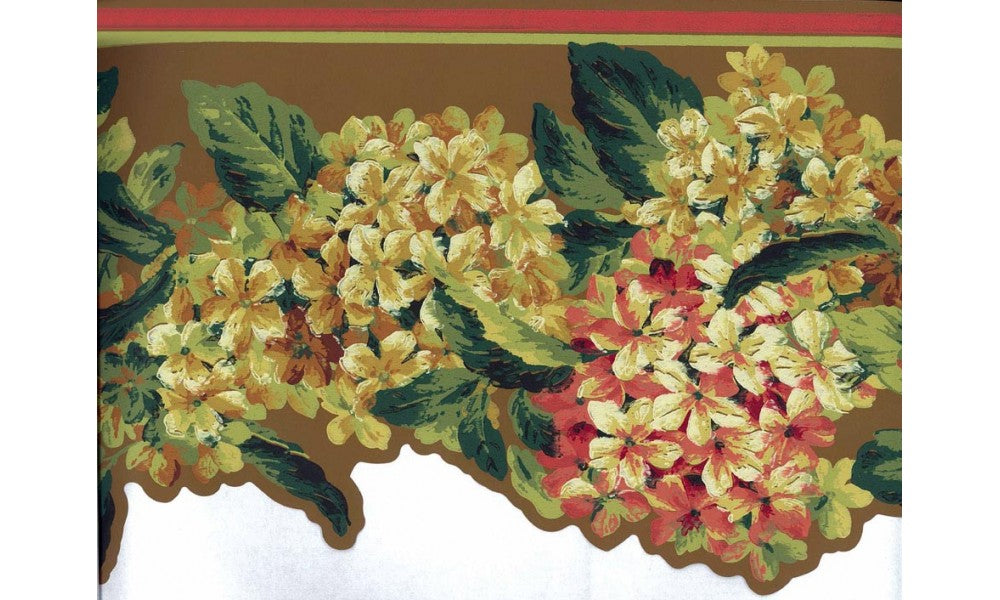 Green Tiny Flower Bunch JT7667 Wallpaper Border