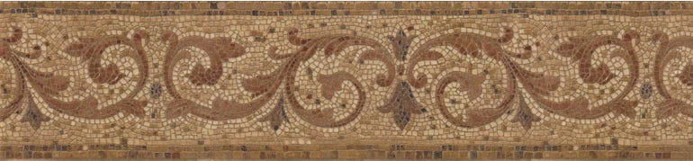 Mosaic Brass KR75114B Wallpaper Border