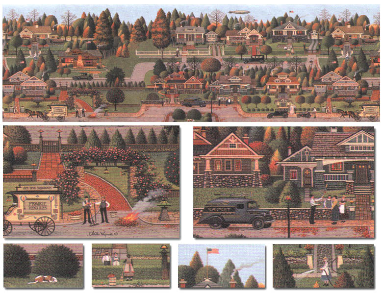 Forest Old Town HV7272B Wallpaper Border