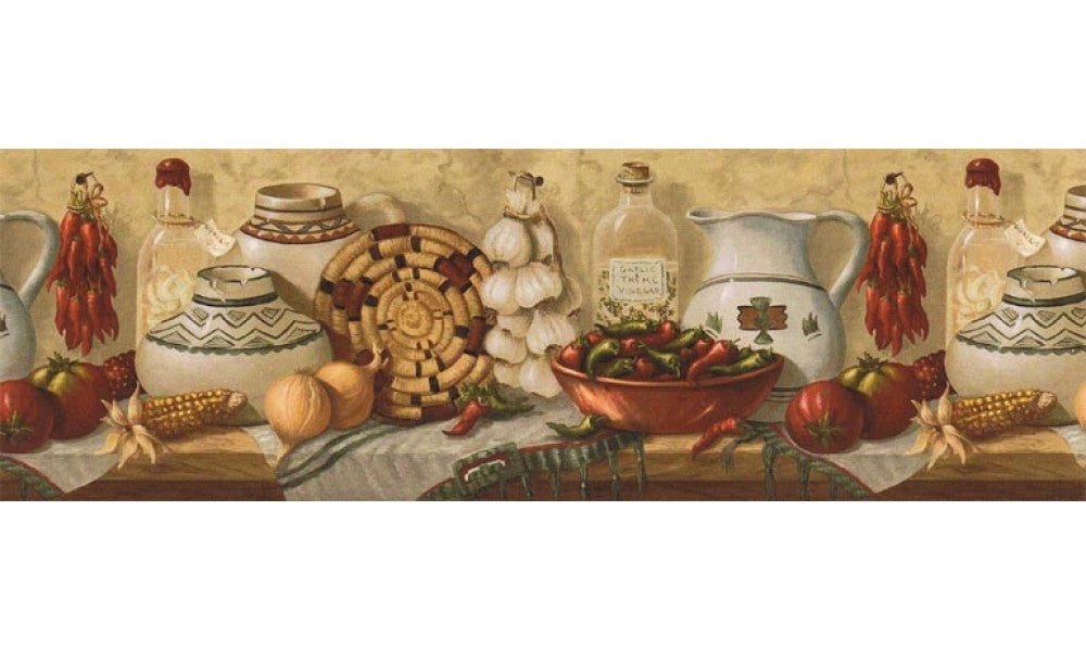 Kitchen EL49012B Wallpaper Border