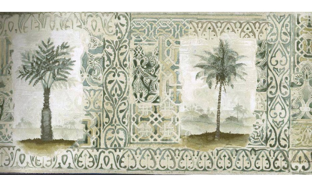 Tropical Palm Tree SP76491 Wallpaper Border