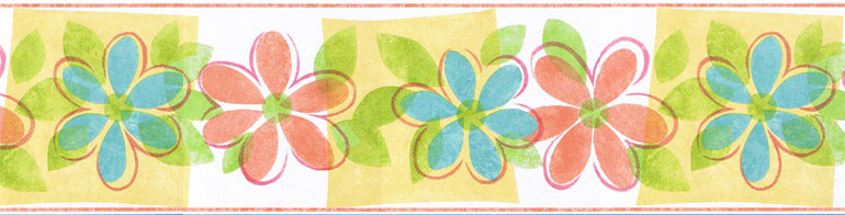Orange Yellow TW38036B Wallpaper Border